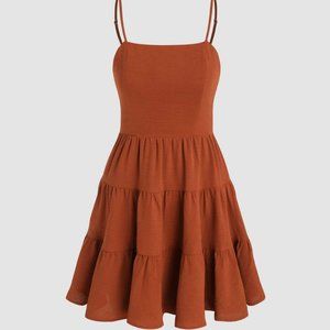 Rust colored mini dress from Cider, size Small